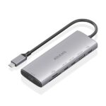 Aisens USB-C Dock 7 in 1 - USB-C a 1xHDMI - 1xUSB-A 10G - 2xUSB-C 10G - 1xSD - 1xMicroSD -  1xUSB-C PD 100W - 20 cm - Colore grigio