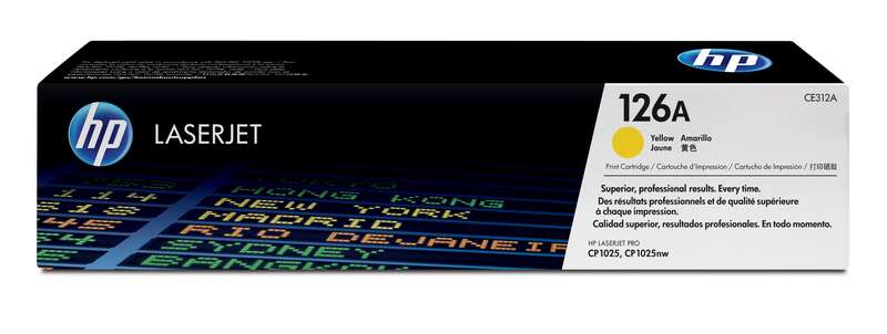 HP CE312A Cartuccia toner originale giallo - 126A HP CE312A Cartuccia toner originale giallo - 126A