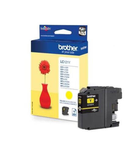 Brother LC121 Giallo Cartuccia d'inchiostro originale - LC121YBP