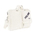 Milan 430 Since 1918 Borsa per laptop fino a 17" - Chiusura con cerniera - 3 scomparti - 42x34x9cm - Colore beige