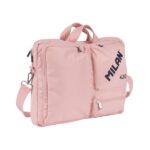 Milan 430 Since 1918 Custodia per laptop fino a 17" - Chiusura con cerniera - 3 scomparti - 42x34x9 cm - Colore rosa
