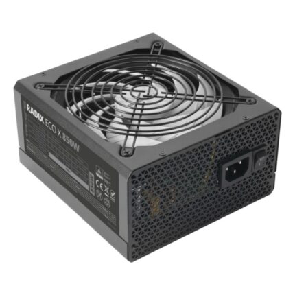 Tacens Radix Eco X 850 Alimentatore 850W ATX - PFC attivo - Ventola 140 mm da 12 dB - 80 Plus Silver - 160x150x85 mm - Colore nero