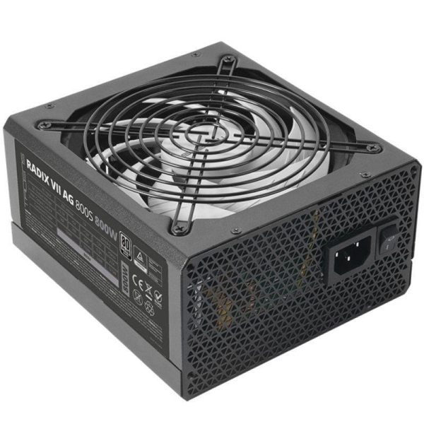 Tacens Radix VII AG 800S Alimentatore 800W ATX - PFC attivo - Ventola da 140 mm a 12 dB - 80 Plus Silver - Cablaggio modulare - 160x150x85 mm - Colore nero Tacens Radix VII AG 800S Alimentatore 800W ATX - PFC attivo - Ventola da 140 mm a 12 dB - 80 Plus Silver - Cablaggio modulare - 160x150x85 mm - Colore nero
