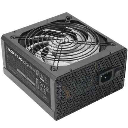 Tacens Radix VII AG 600S Alimentatore 600W ATX - PFC attivo - Ventola 140mm da 12dB - 80 Plus Silver - Cablaggio modulare - 160x150x85mm - Colore nero
