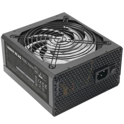 Tacens Radix VII AG 700S Alimentatore 700W ATX - PFC attivo - Ventola 140 mm da 12 dB - 80 Plus Silver - Cablaggio modulare - 160x150x85 mm - Colore nero