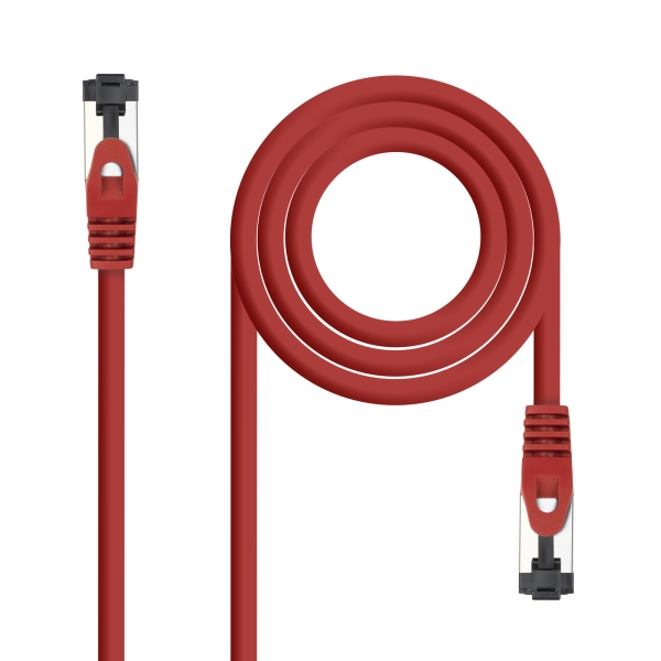 Nanocavo Cavo di rete Patch cord Cat.8.1 2Ghz LSZH SSTP AWG26 - Lunghezza 1 m - Colore rosso Nanocavo Cavo di rete Patch cord Cat.8.1 2Ghz LSZH SSTP AWG26 - Lunghezza 1 m - Colore rosso