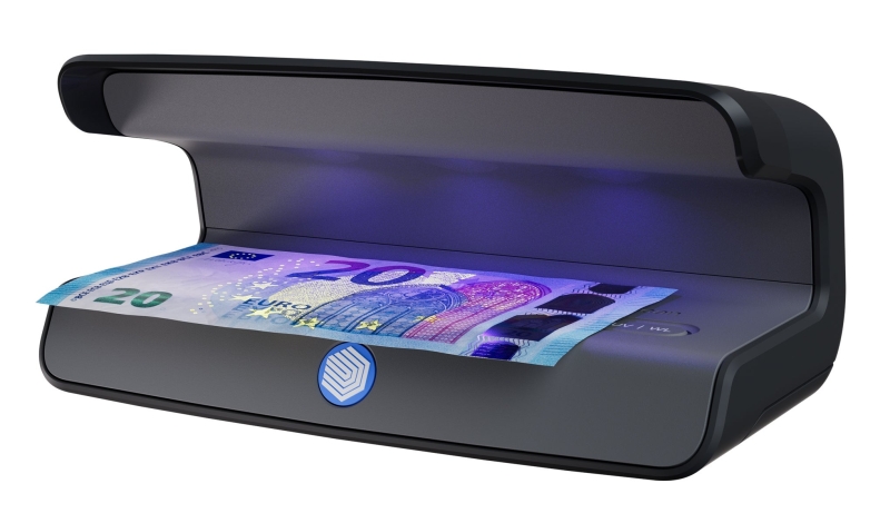Safescan 75 LED Rilevatore di banconote false UV - Riflettore integrato - Adatto per passaporti Safescan 75 LED Rilevatore di banconote false UV - Riflettore integrato - Adatto per passaporti