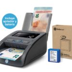 Safescan 155-S Pacchetto rilevatore automatico di banconote false - Batteria e impilatore inclusi - Verifica