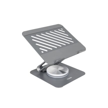 Tooq Supporto per laptop fino a 13" - Rotazione 360° - Pieghevole e portatile - Colore grigio