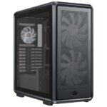 Cooler Master Masterframe 600 Case Tower E-ATX - 2 ventole frontali RGB da 200 mm - 1 ventola posteriore RGB da 120 mm - Finestra laterale - Pannelli intercambiabili - Griglia in metallo - 445 x 285 x 410 mm - Colore nero