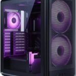 Cooler Master Masterframe 500 Case Torre E-ATX - 2 ventole frontali RGB da 200 mm - Finestra laterale - Pannelli intercambiabili - Griglia in metallo - 654 x 580 x 376 mm - Colore nero