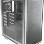 Cooler Master Masterframe 500 Case Tower E-ATX - Finestra laterale - Pannelli intercambiabili - 2 ventole frontali da 200 mm - Griglia in metallo - 654x580x376 mm - Colore argento