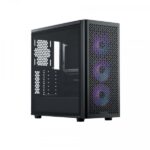 Cooler Master Elite 502 Case Torre E-ATX - 3 ventole RGB da 120 mm - Finestra laterale - Gestione cavi - Audio - 1xUSB-A - 1xUSB-C - 474x230x481 mm - Colore nero