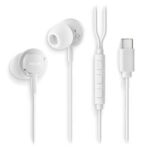 NGS CROSS STEP Auricolari intraurali con microfono - USB-C - Pulsante multifunzione - Colore bianco
