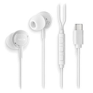 NGS CROSS STEP Auricolari intraurali con microfono - USB-C - Pulsante multifunzione - Colore bianco