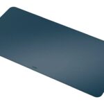 Tappetino da scrivania grande Leitz 80x40 cm - Spessore 2 mm - Antiscivolo - Impermeabile - Colore blu scuro