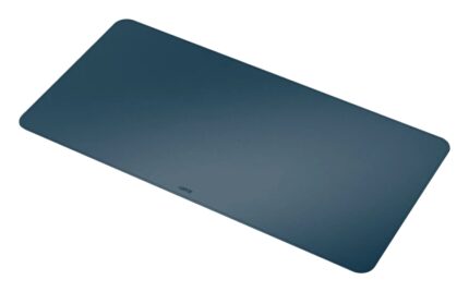 Tappetino da scrivania grande Leitz 80x40 cm - Spessore 2 mm - Antiscivolo - Impermeabile - Colore blu scuro