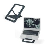 Leitz Supporto per laptop fino a 17" - Realizzato in alluminio - Ultrapiatto con design SlimLift - 5 regolazioni di altezza - Colore grigio scuro