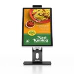 AVPos Chiosco self-service da tavolo CD22 - 22 pollici touchscreen - I3 10a generazione - 8 GB di memoria - SSD 256 GB - Scanner 2D - WIFI - Colore nero