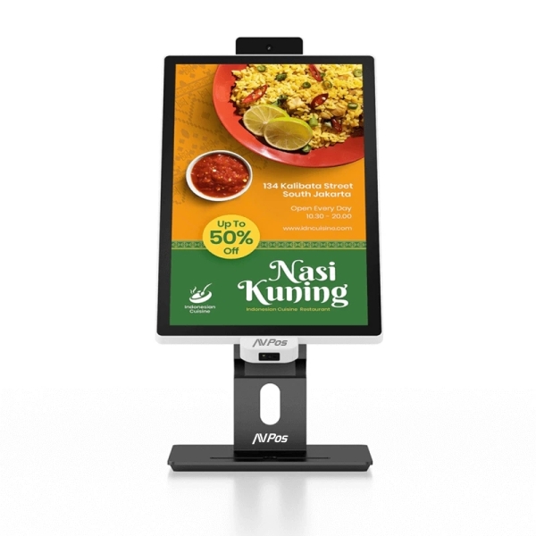 AVPos Chiosco self-service da tavolo CD22 - 22 pollici touchscreen - I3 10a generazione - 8 GB di memoria - SSD 256 GB - Scanner 2D - WIFI - Colore nero AVPos Chiosco self-service da tavolo CD22 - 22 pollici touchscreen - I3 10a generazione - 8 GB di memoria - SSD 256 GB - Scanner 2D - WIFI - Colore nero