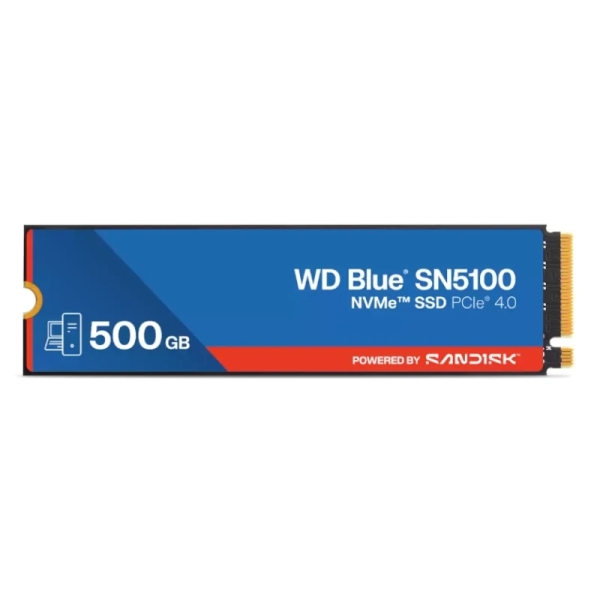 WD Blue SN5100 Disco rigido solido SSD 500 GB M2 PCI Express 4.0 NVMe Gen4 3D NAMD WD Blue SN5100 Disco rigido solido SSD 500 GB M2 PCI Express 4.0 NVMe Gen4 3D NAMD