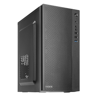 Tacens Anima AC5 Minitorre - Frontale con rete completa - Supporto MicroATX/Mini-ITX - Estetica minimalista ed elegante - 2 alloggiamenti - 291x188x345 mm - Colore nero