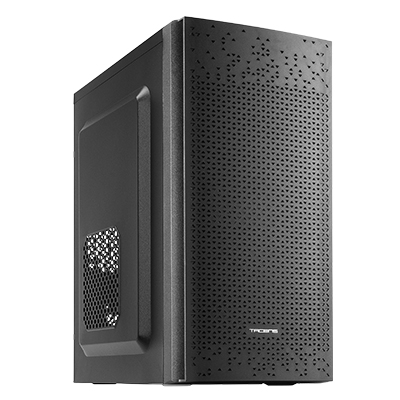 Tacens Anima AC6 Minitorre - Frontale con griglia completa - Supporto MicroATX/Mini-ITX - Estetica minimalista ed elegante - 2 alloggiamenti - 343x206x381 mm - Colore nero