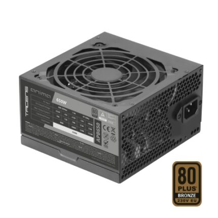 Tacens Anima APB650 Alimentatore ATX da 650 W - 80 Plus Bronze - Ventola da 12 cm - 14 dB - Colore nero