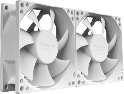 Tacens Anima AF8X2 Confezione da 2 ventole da 80 mm - Cuscinetti Fluxus - Colore bianco