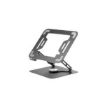 Mars Gaming MA-RSN Supporto da tavolo per laptop e tablet fino a 17" - Regolabile in altezza - Rotazione a 360º - Inclinazione fino a 180º - 260x225x38mm - Colore acciaio