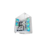 Mars Gaming MC-3GFW Case Tower ATX - 2 ventole ARGB posteriori preinstallate - Triplo vetro temperato - Montaggio verticale per schede grafiche - Supporto per raffreddamento a liquido fino a 360 mm - 420 x 289 x 460 mm - Colore bianco