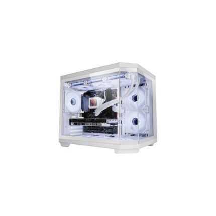 Mars Gaming MC-3TCOREM Minitorre ultracompatta - Supporto MicroATX/Mini-ITX - Triplo vetro temperato - Doppia camera - 5 slot di espansione - 435x287x370 mm - Colore bianco