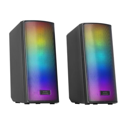 Mars Gaming MSRGB2 Altoparlanti da gioco da 15 W - Luci RGB - Bluetooth 5.3 - Alimentazione USB - Jack da 3