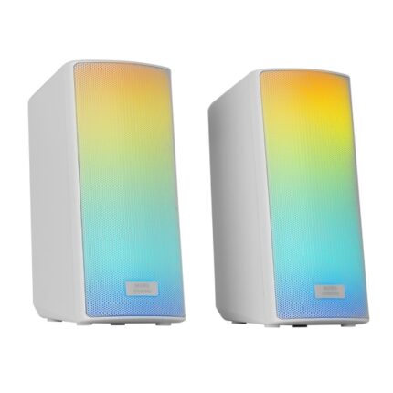 Mars Gaming MSRGB2 Altoparlanti da gioco da 15 W - Luci RGB - Bluetooth 5.3 - Alimentazione tramite USB - Jack da 3