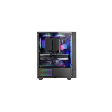 Mars Gaming MC-AIR Case Tower ATX - 4 ventole da 120 mm FRGB - Griglia frontale in metallo - Doppia camera - 7 slot di espansione - Colore nero