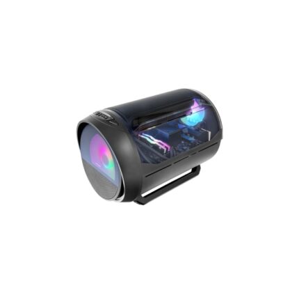 Mars Gaming MC-CYLON Minitorre ultracompatta - Ventola frontale RGB Chroma da 200 mm - Ventola posteriore da 120 mm - Supporto MicroATX/Mini-ITX - 3 slot di espansione - 460x330x325 mm - Colore nero