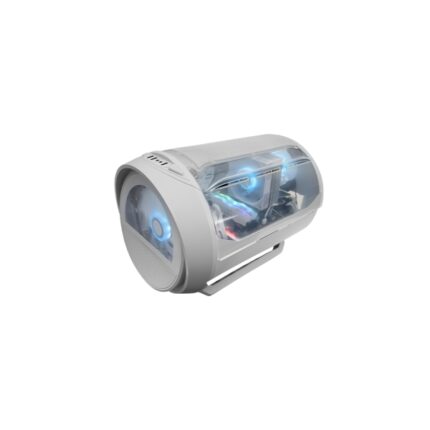 Mars Gaming MC-CYLON Minitorre ultracompatta - Ventola frontale RGB Chroma da 200 mm - Ventola posteriore da 120 mm - Supporto MicroATX/Mini-ITX - 3 slot di espansione - 460x330x325 mm - Colore bianco