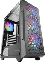 Mars Gaming MC-GEO Case Tower ATX - 4 ventole da 120 mm FRGB - Griglia frontale in metallo - Doppia camera - 7 slot di espansione - Colore nero