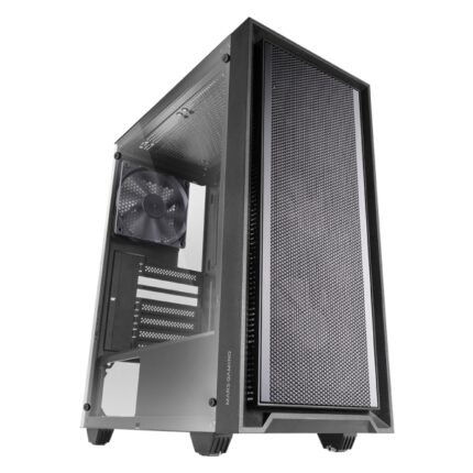 Mars Gaming MC-PMAX Case Tower ATX - 4 ventole FDB da 120 mm - Griglia frontale in metallo - Doppia camera - 7 slot di espansione - Colore nero