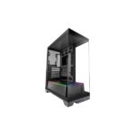 Mars Gaming MC-PRISMA Case Tower ATX - Illuminazione ARGB laterale e frontale - Triplo vetro temperato - Supporto per raffreddamento a liquido fino a 360 mm - 7 slot di espansione - 525x449x230 mm - Colore nero