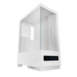 Mars Gaming MC-PULSAR Case Tower ATX - Doppio vetro temperato - Display LCD - Gestione cavi - 453x350x196 mm - Colore bianco