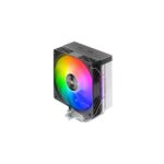 Mars Gaming MCPU-X4ARGB Dissipatore CPU con potenza 220W - Ventola PWM da 120mm - Illuminazione ARGB - 4 Heatpipe HCT - Colore nero
