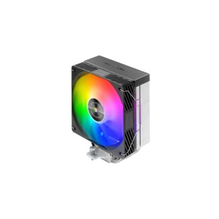 Mars Gaming MCPU-X4ARGB Dissipatore CPU con potenza 220W - Ventola PWM da 120mm - Illuminazione ARGB - 4 Heatpipe HCT - Colore nero