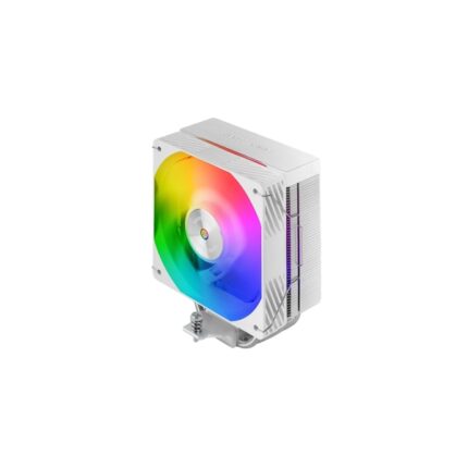 Mars Gaming MCPU-X4ARGB Dissipatore CPU con 220 W di potenza - Ventola PWM da 120 mm - Illuminazione ARGB - 4 heatpipe HCT - Colore bianco
