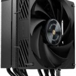 Mars Gaming MCPU-X5 Dissipatore CPU con potenza 280W - Ventola PWM da 120mm - 5 Heatpipe HCT - Prestazioni ultrasilenziose - Colore nero