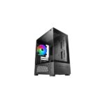 Mars Gaming MC-SE2 Case Tower ATX - Ventola da 120 mm FRGB integrata - Vetro temperato senza cornice - Doppia camera - 5 slot di espansione - 388 x 197 x 304 mm - Colore nero