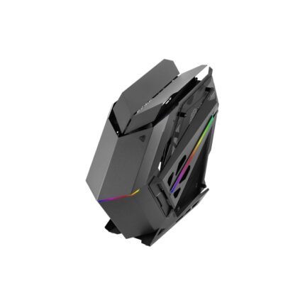 Mars Gaming MC-TITAN Case Tower ATX - Finestre laterali in vetro temperato - Illuminazione ARGB - Hub di illuminazione con telecomando - 7 slot di espansione - Colore nero