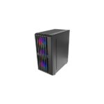 Mars Gaming MC-VAULT Case Tower ATX - 4 ventole ARGB da 120 mm - Finestra laterale in vetro temperato - Griglia frontale e superiore - 7 slot di espansione - Colore nero