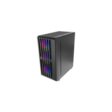 Mars Gaming MC-VAULT Case Tower ATX - 4 ventole ARGB da 120 mm - Finestra laterale in vetro temperato - Griglia frontale e superiore - 7 slot di espansione - Colore nero