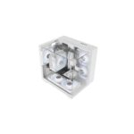 Mars Gaming MC-VISIONM Minitorre ultracompatta - Supporto per raffreddamento a liquido fino a 240 mm - Triplo vetro temperato - Supporto MicroATX/Mini-ITX - 5 slot di espansione - 350x277x329 mm - Colore bianco